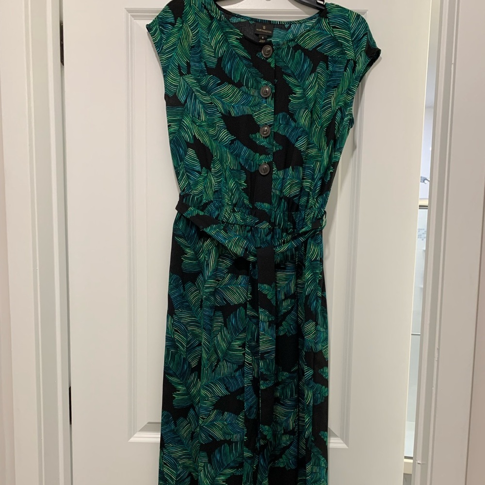 One Piece Jumpsuit Tropical Palm Leaves by Worthington Size Small 6/8